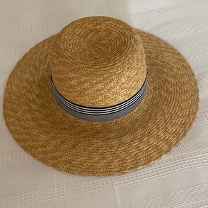JCREW Grosgrain Straw Hat